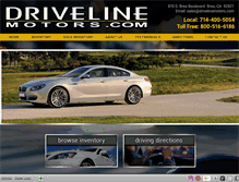 Tablet Screenshot of drivelinemotors.net
